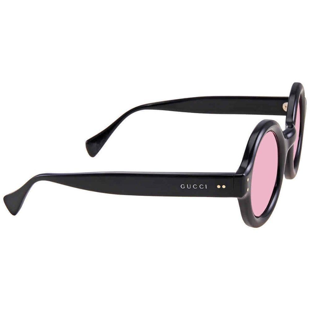 NEW Gucci Pink and Black Round Men's Sunglasses - Picture 3 of 4